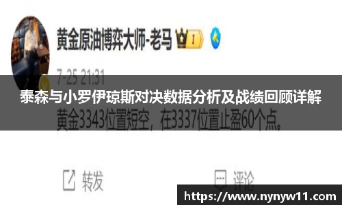 泰森与小罗伊琼斯对决数据分析及战绩回顾详解